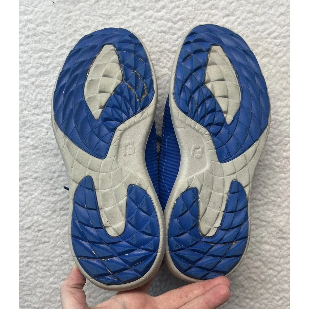 FootJoy Sneakers Mens 8.5 Blue Flex XP Spikeless Golf Shoes 56252 Outdoor Resort
